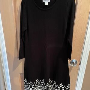 Jessica H - Black Sweater Dress - L